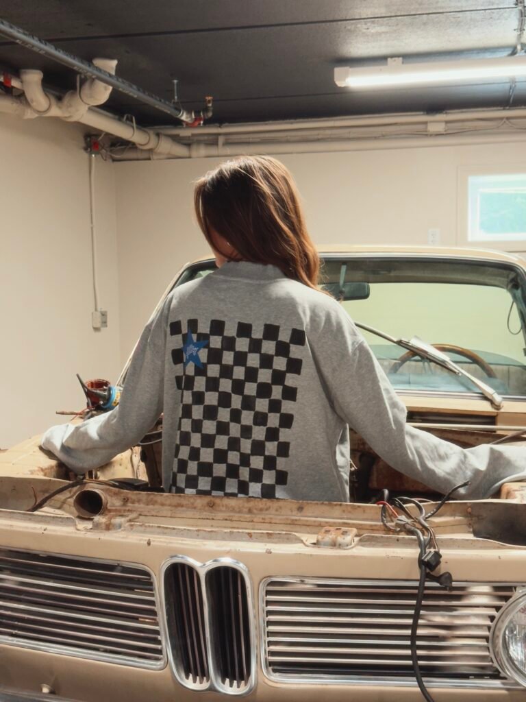 Gail's Checkered Sweatshirt